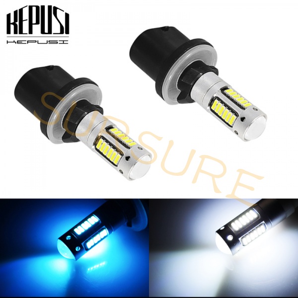 2x H27 880 Lâmpada De Nevoeiro Do Carro DRL Iluminação Diurna Contínua 30 smd 4014 LED Branco Azul Gelo DC12V H27W2