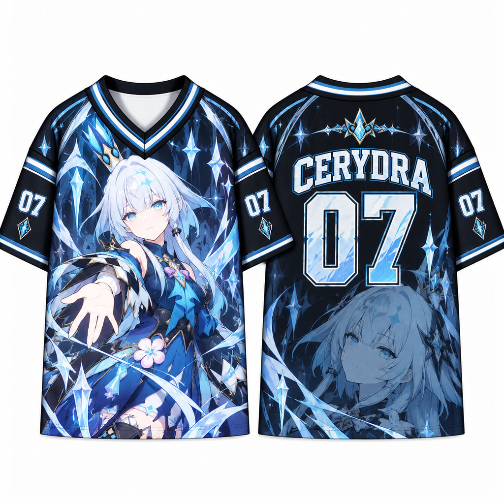 Honkai Star Rail HSR Anime Camiseta Gráfica Cyrene Evernight Cerydra Hysilens All Over Print Jersey Respirável De Secage