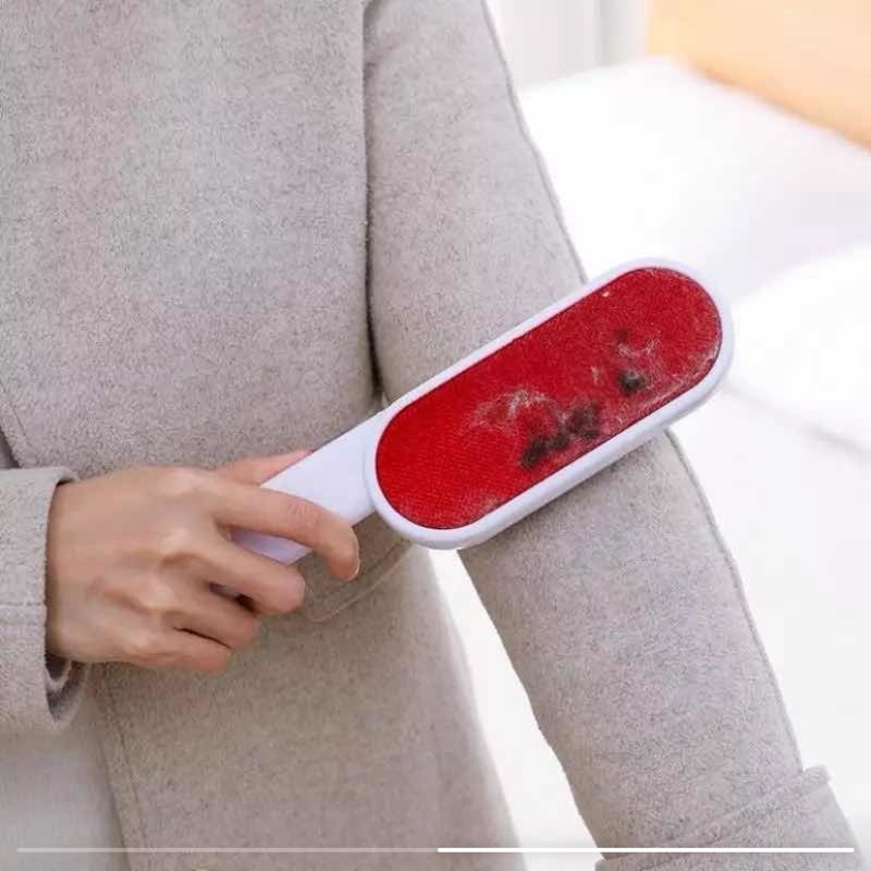 Escova Removedora de Pelos e Fiapos com Design Dupla Face para Pets