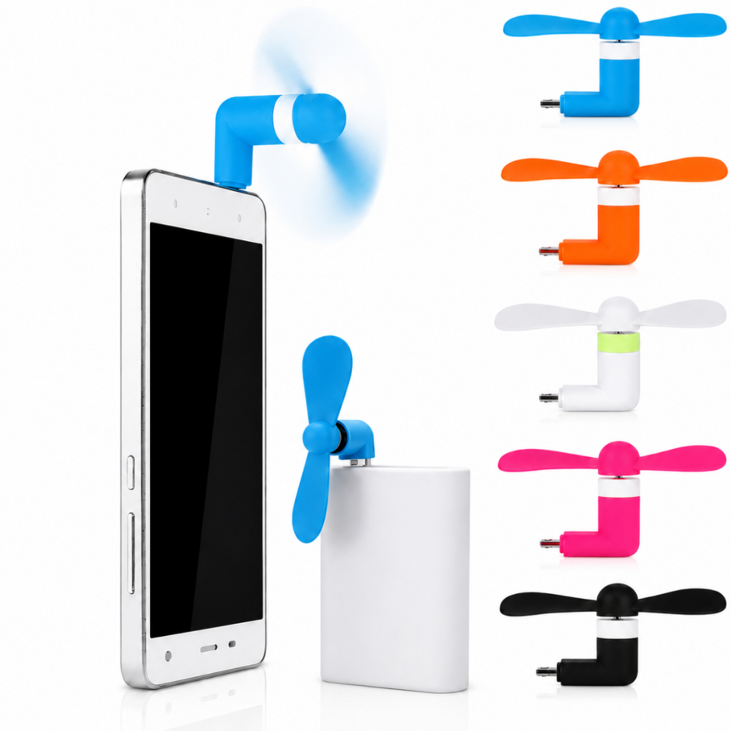 Ventilador Celular Portátil Velocidade Forte Tipo- C