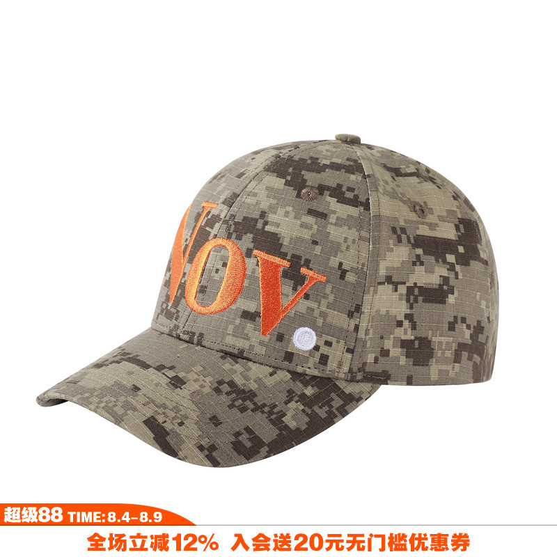 NOVACAM American High Street vintage Heavy Mosaic Camuflagem Caminhão Chapéu Nacional Trendy All-Match cleanfit