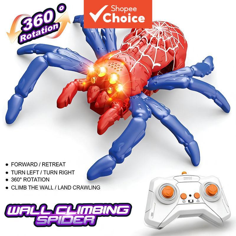 RC Wall Climber Simulação Réptil Brinquedo Aranha Elétrica Lagarto Camaleão 360 Spin Criativo Stunt Animal Veículo Prese