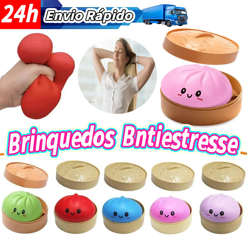 Bun Squishy Toy Lento Rising Stress Relief Soft Squeeze Pão Para Crianças Adultos Presente De Formatura Hari Raya Handhe