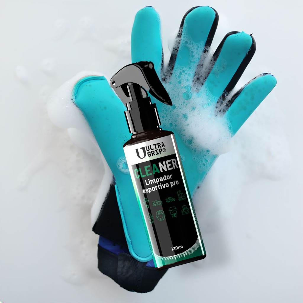 ULTRAGRIP® Cleaner Shampoo Para Luvas De Goleiro Profissional Limpeza Profunda Hidratante 120ml