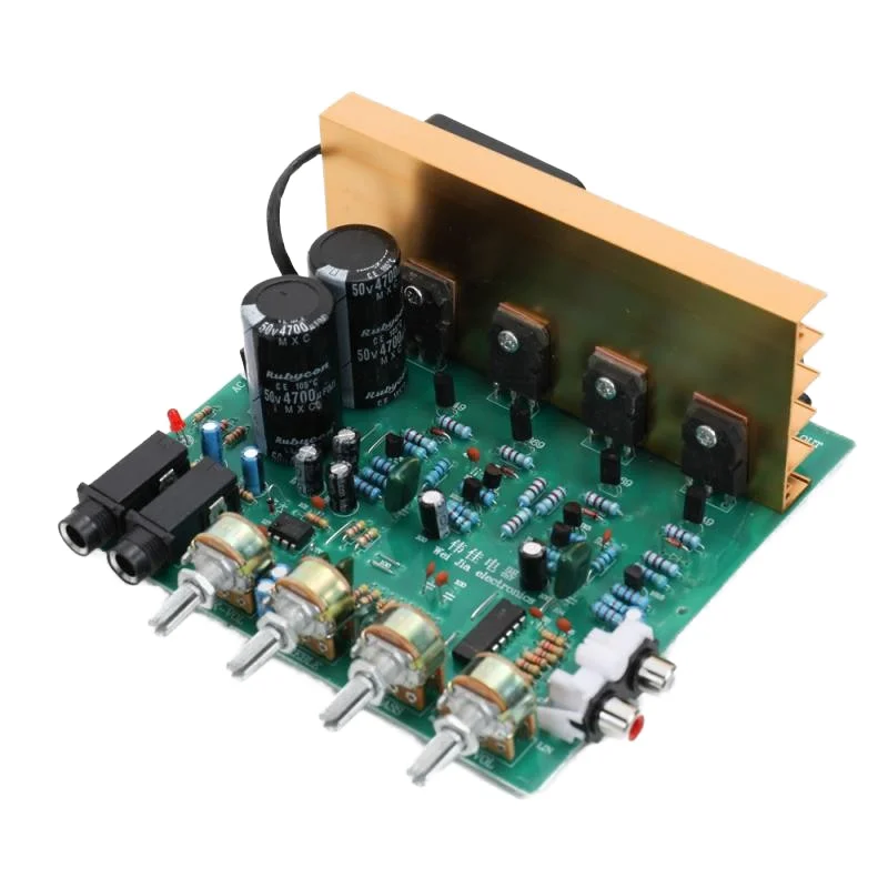 OK100W Dual 100W DIY Audio Power Board New 2.0 Channel Home Amplifier Electronic Component with Microphone
