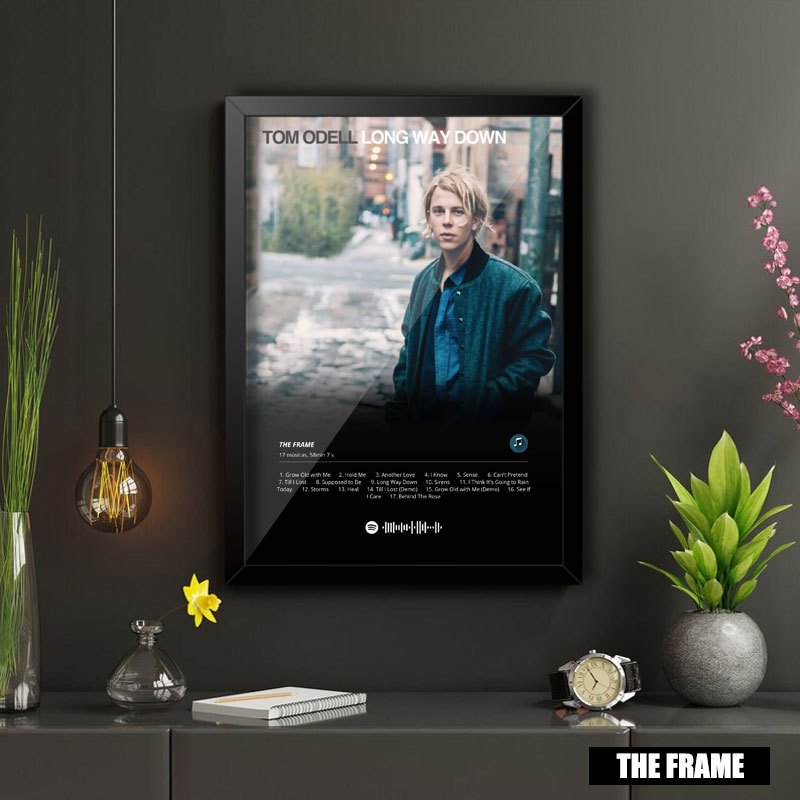 Quadro Decorativo A4/A3 Tom Odell Album Long Way Down