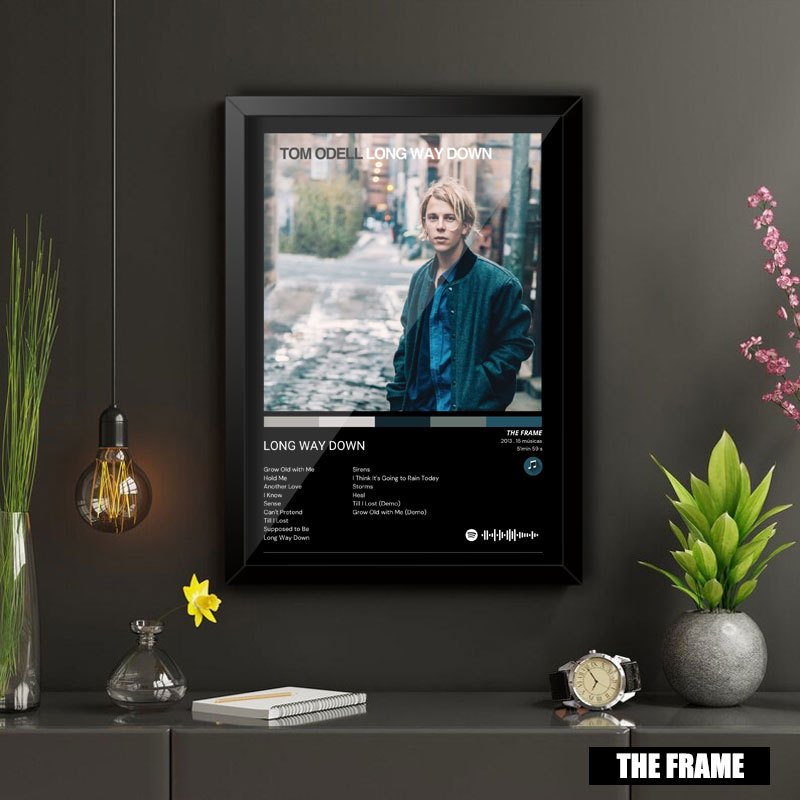 Quadro Decorativo A4/A3 Spotify Tom Odell Album Long Way Down