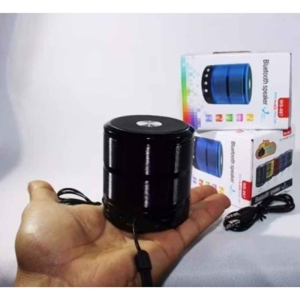 Mini Alto Falante Speaker FM USB Portátil Bluetooth