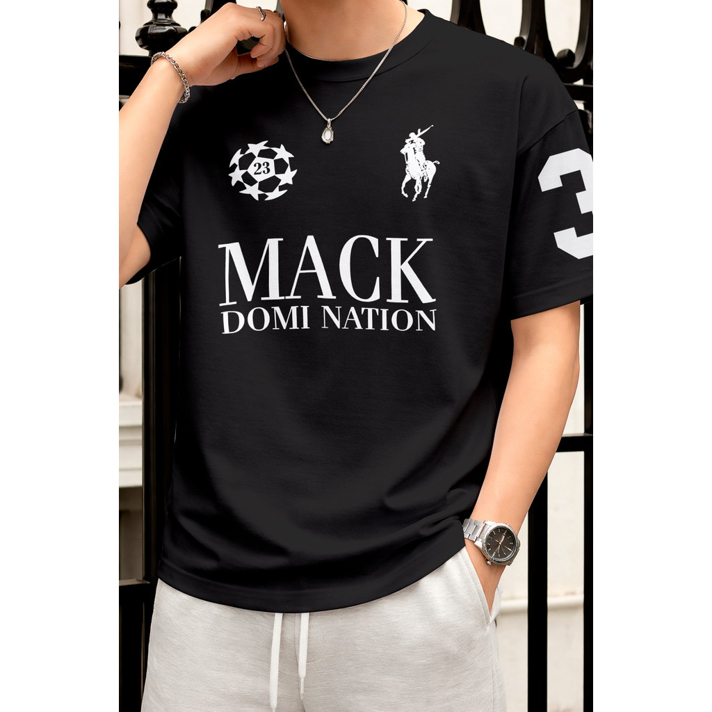 Camiseta  Y2k Mack Domi nation 100% Algodão Casual Streetwear