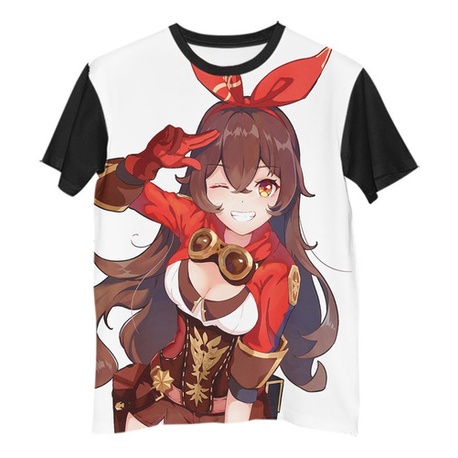 Br Camisa Camiseta Game Amber Genshin Impact Fanart G2016