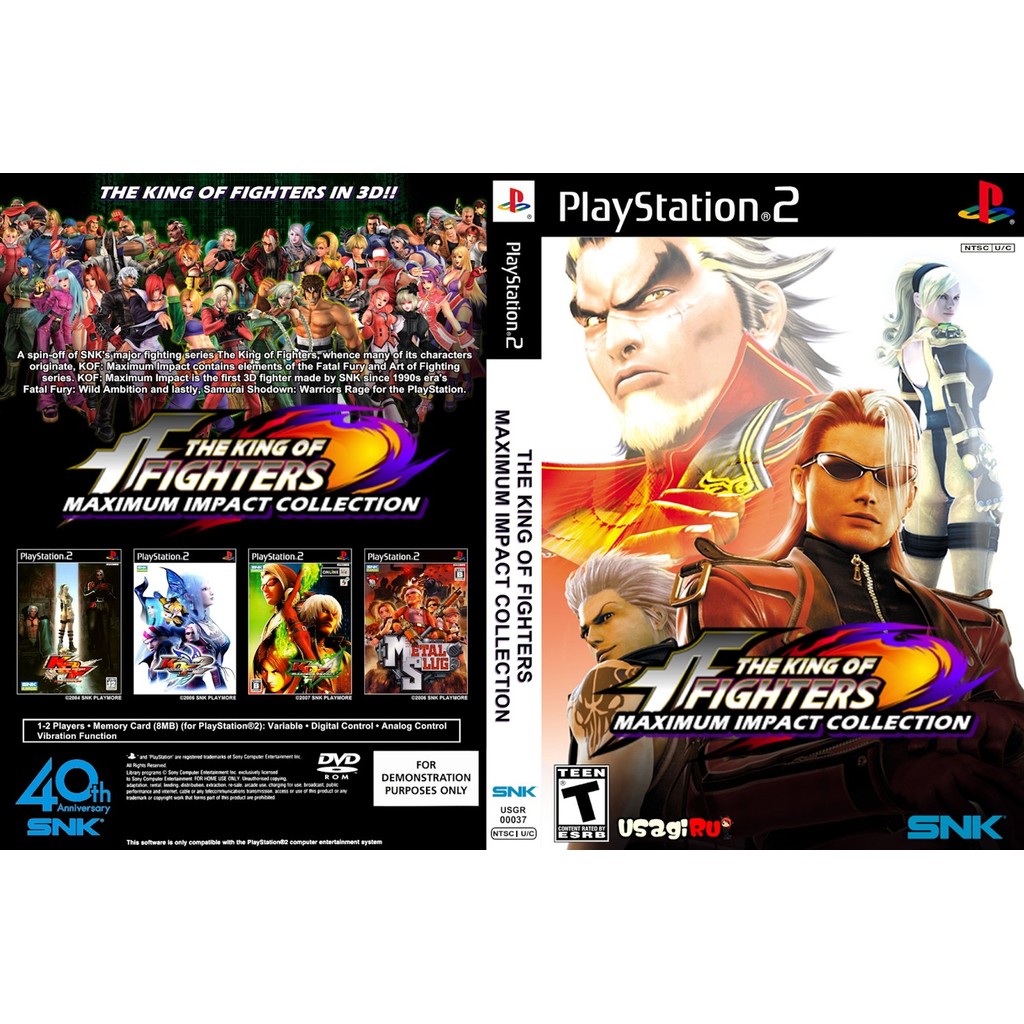 Kof Maximum Impact Collection - PS2