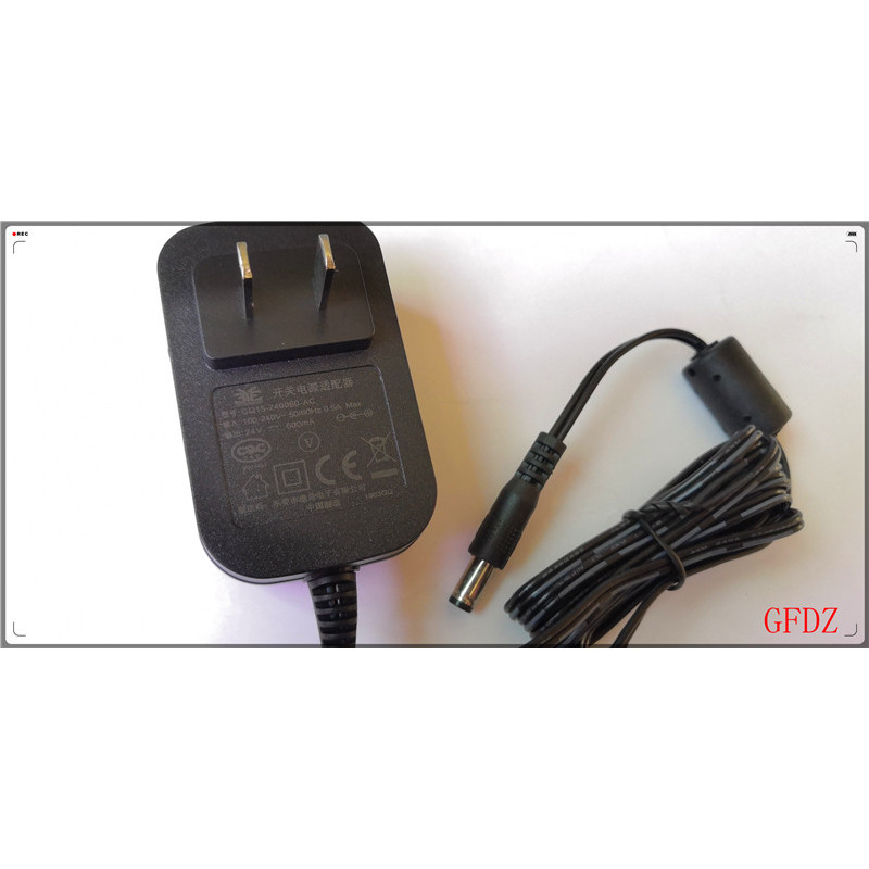 Original 24V600MA Aspirador de pó Midea Sweeper Adaptador Carregador de cabo de alimentação GQ15-240060- AC