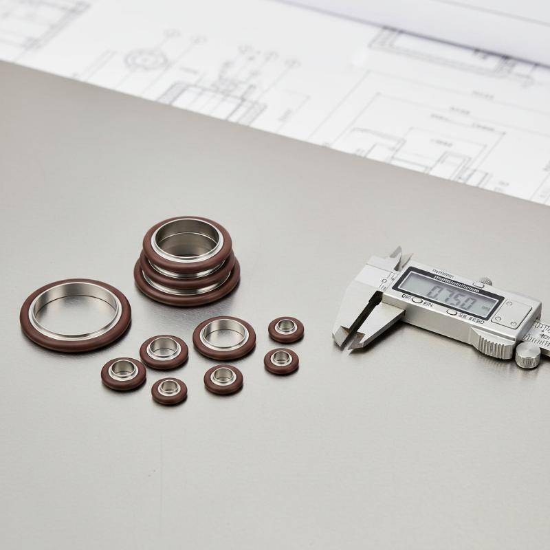 ADS Lab Use KF Conjunto De Braçadeira De Vácuo AL Liga De Aço Inoxidável Braet O-Ring Seal Para KF10/16/25/40/50 Conexão