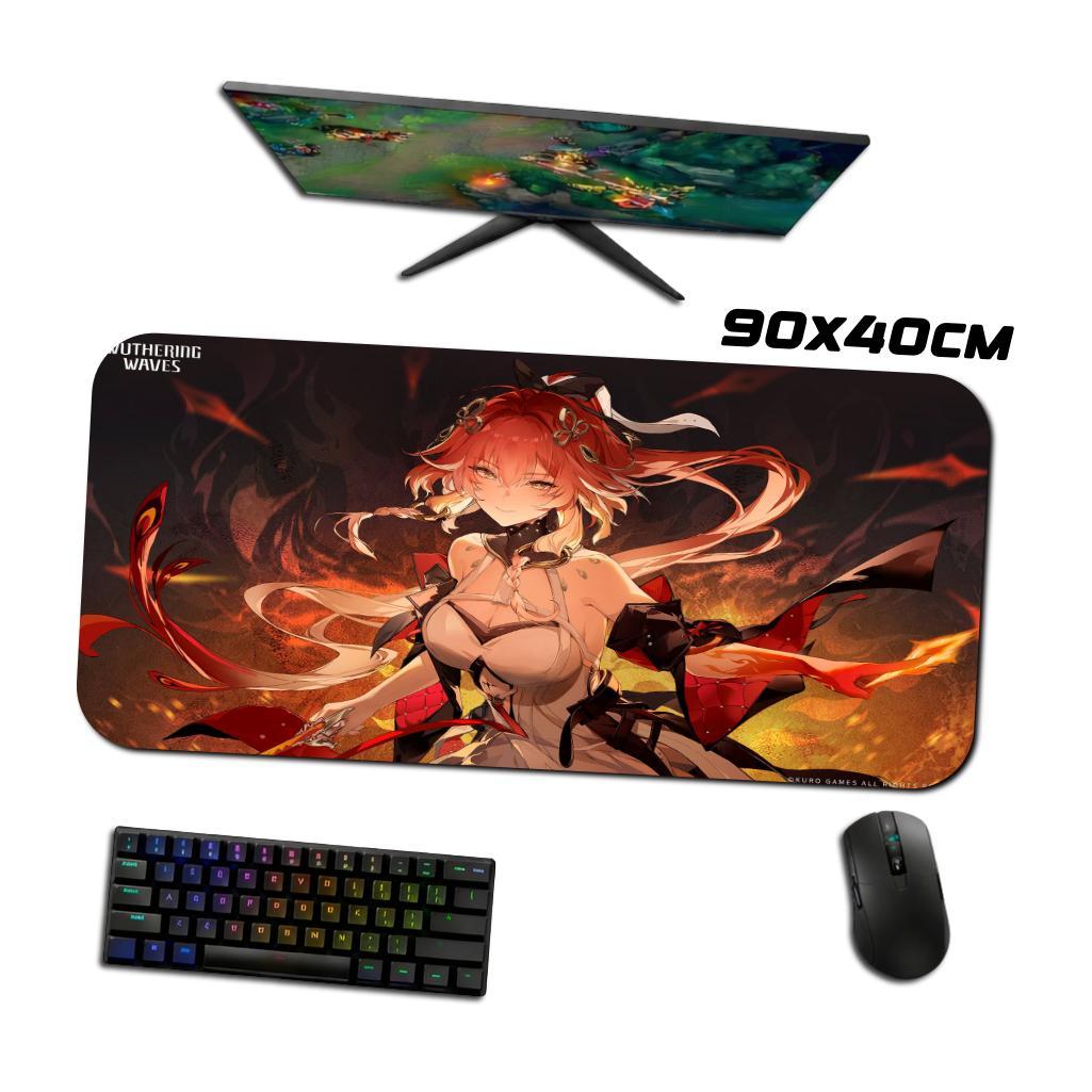 Mouse Pad Gamer - Changli 5 - Wuthering Waves - 90x40 80x40 60x40 70x30 40x45 cm