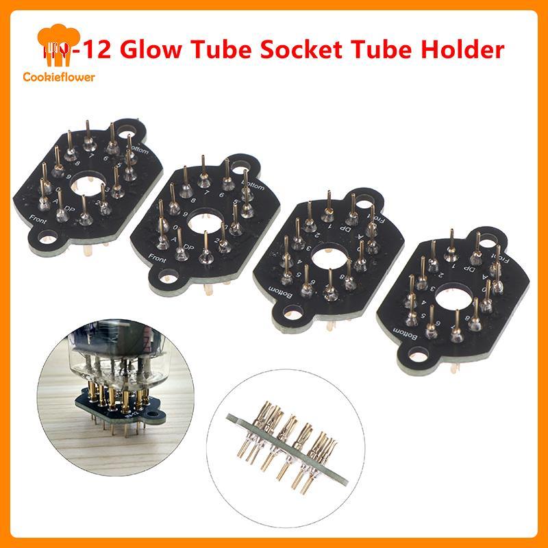 CKFR 1/4 Pçs 12pin Cerâmica Nixie Tubo Titular Soet IN-12 De Brilho IN12 Novo