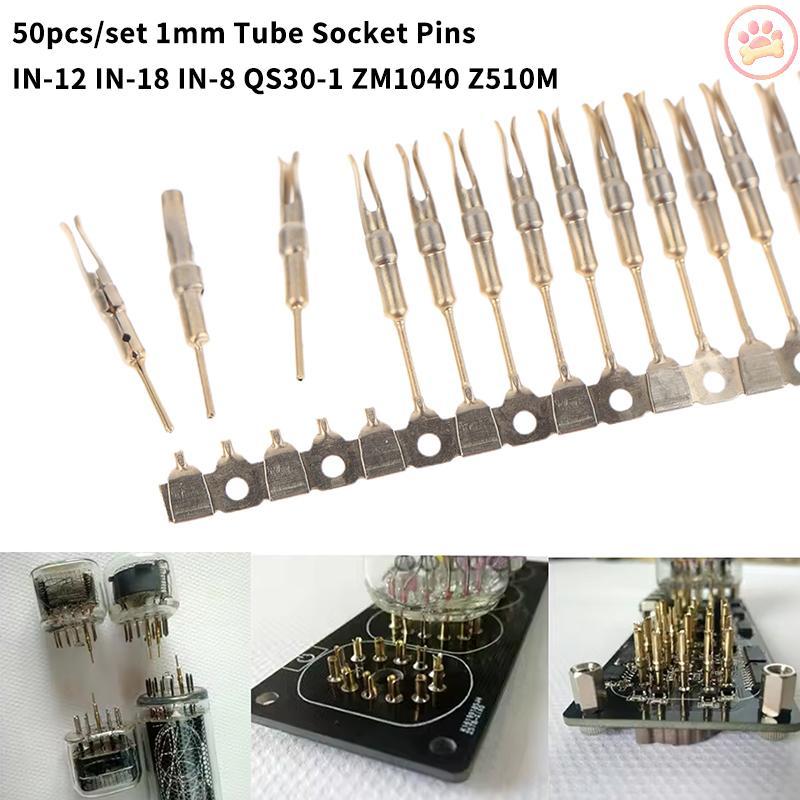 Carro 50 Peças Nixie/VFD Tubo Soet Pinos 1mm Banhado A Ouro IN-12-18 Para QS30-1 QS27 YS27-3 ZM1040 Z510M Quente