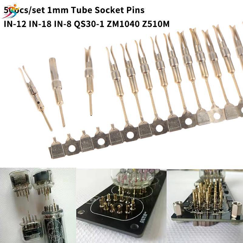 AOR 50 Peças Pinos De Tubo Nixie/VFD 1mm Banhado A Ouro IN-12-18 Para QS30-1 QS27 YS27-3 ZM1040 Z510M Quente