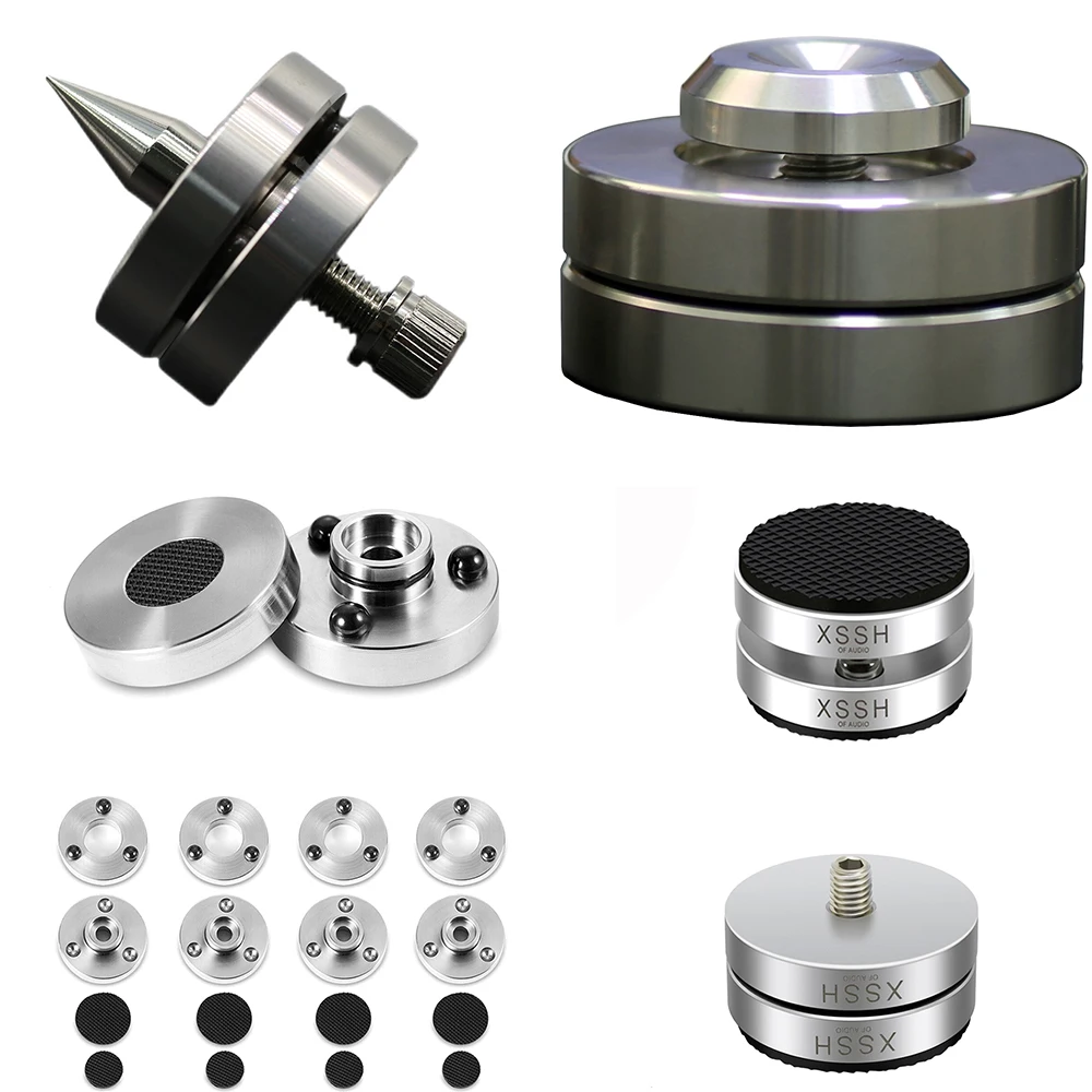 HIFI M8 Spike XSSH Audio Audiophile Speaker CD Amplifier Stand ALUMINIUM Stainless Steel ISOLATION FOOT Spike Shock Damping Pad