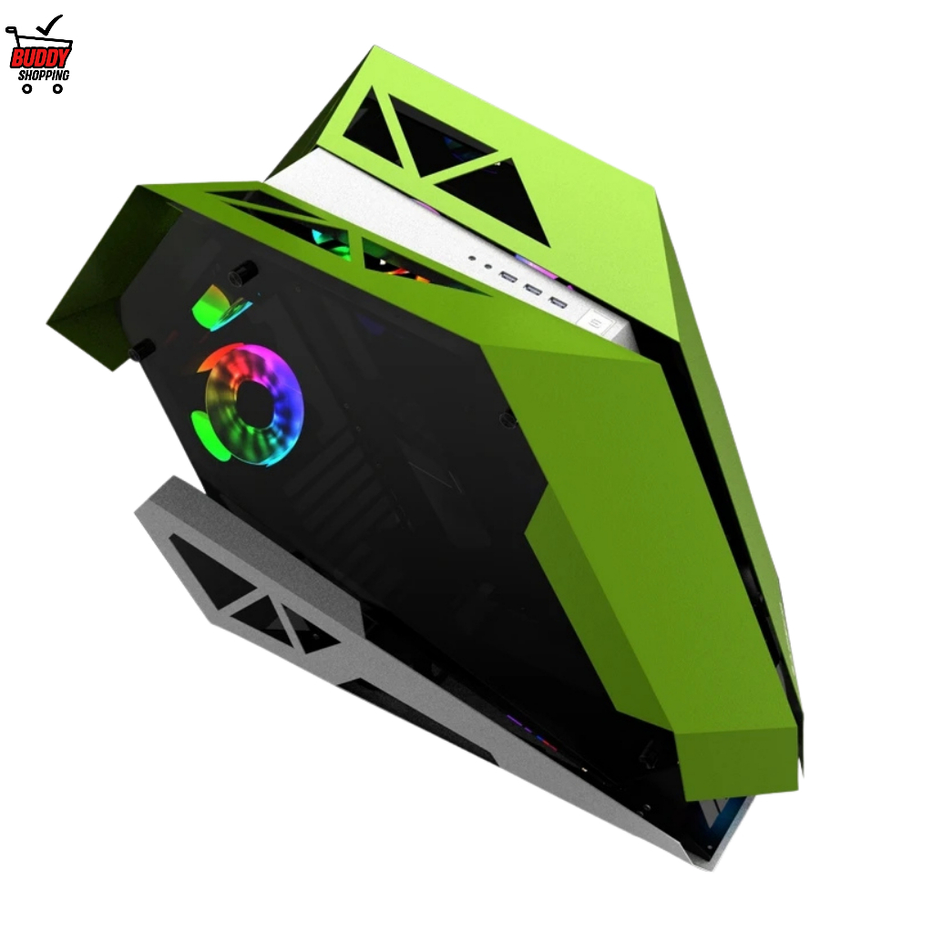 GABINETE S/COOLER | Gamer Delta-Viper GA ATX/mATX Design Aberto Futurista