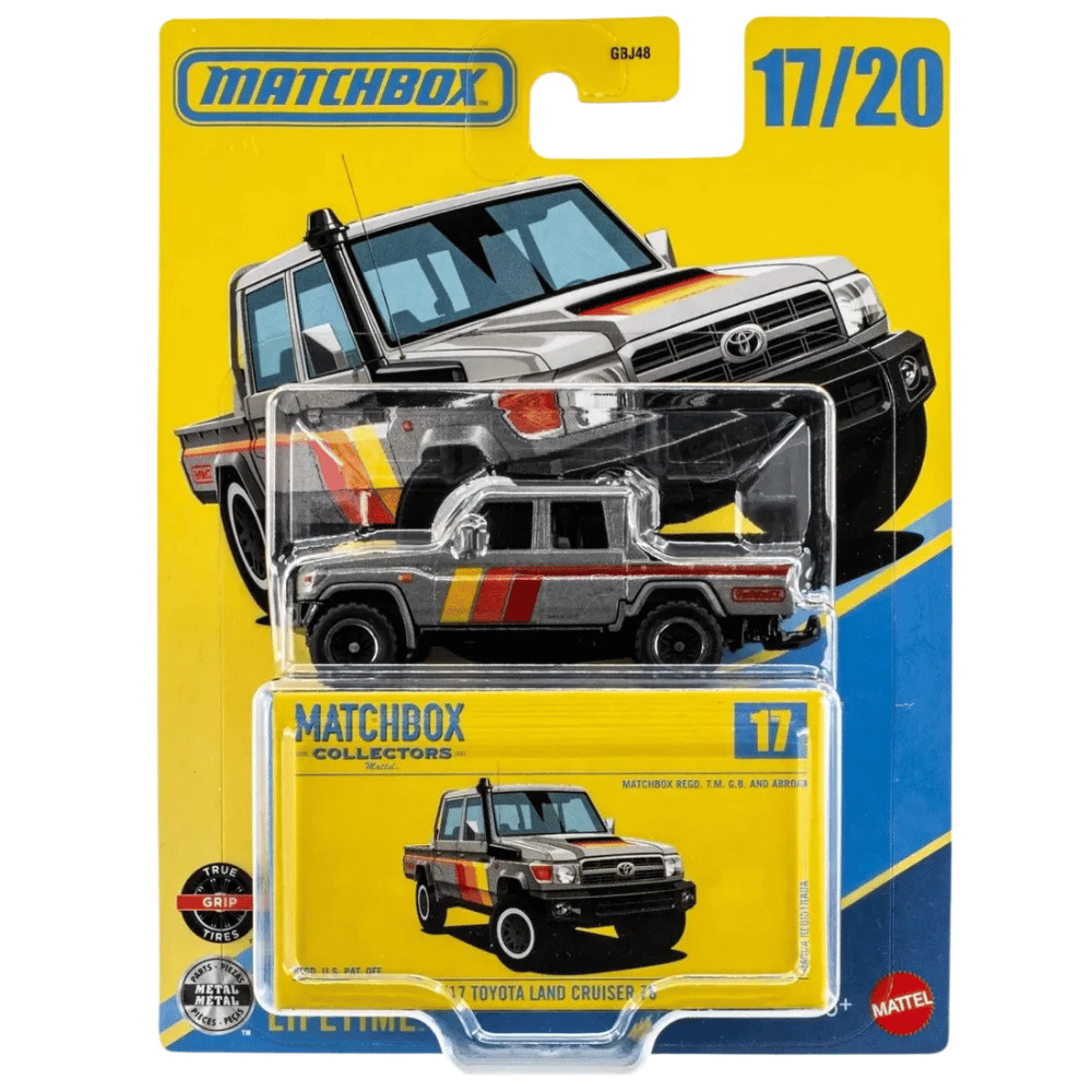 Carrinho ’17 Toyota Land Cruiser 78 17/20 1:64 - Matchbox Collectors - Mattel