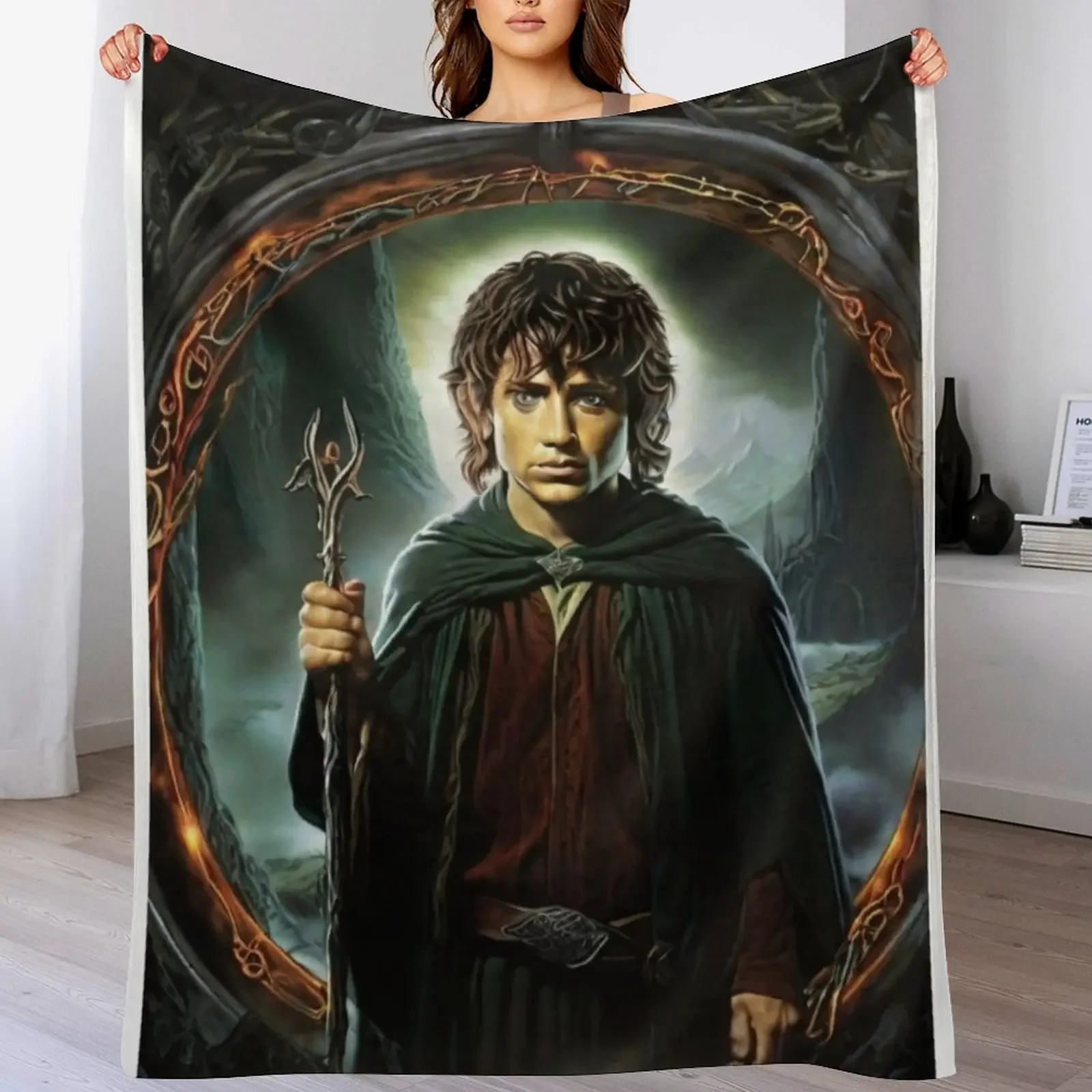 Lord of The Ring T-shirts, stickers, clothing, and other accessories Sticker Throw Blanket heavy to sleep Luxury Brand Blankets