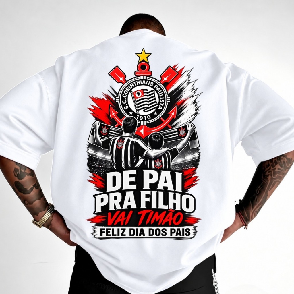 “From Dad to Son” Happy Father's Day Printed Short-Sleeve T-Shirt—100% Cotton, Unisex, Trendy and Fashionable Street Sty