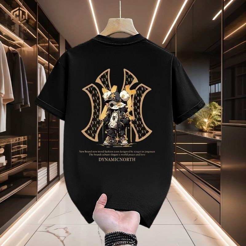 High Street Hip Hop Trendy Graphic Tops 100 % Algodão 180G 32S Homem Mulher Camisetas