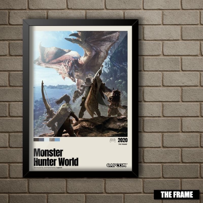 Quadro Decorativo A4/A3 Monster Hunter World