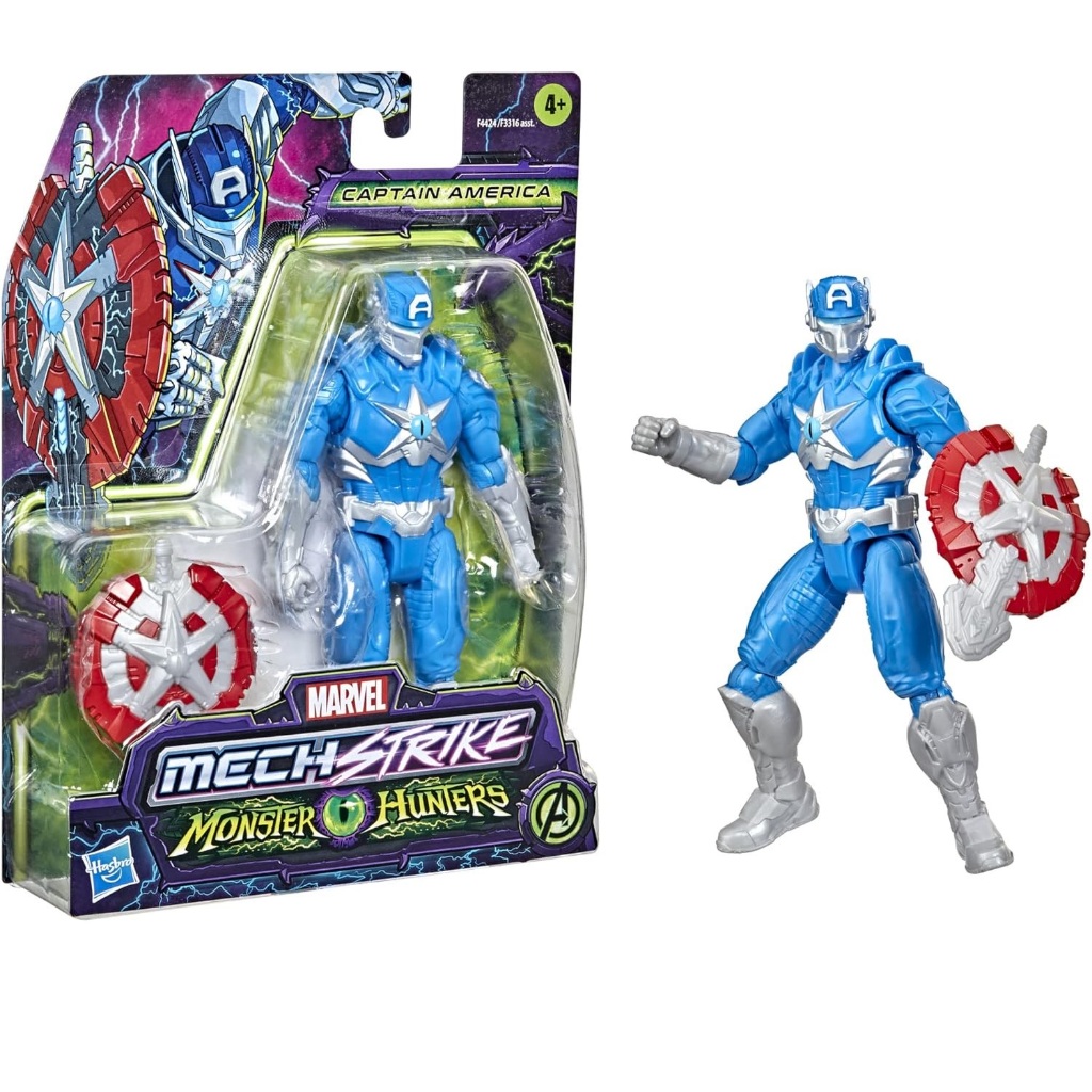 Boneco Capitão América Captain Monster Hunters Hasbro