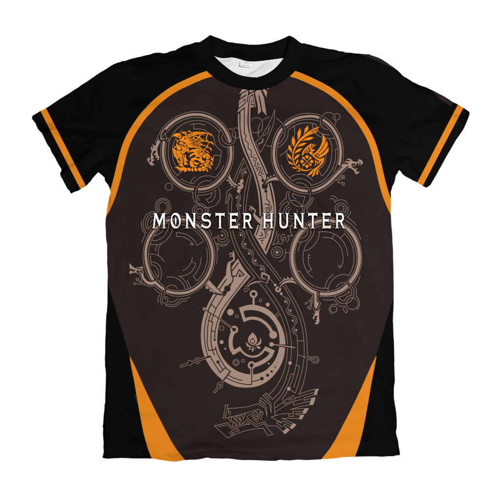 Camiseta Premium Uniforme Monster Hunter Escolha Nome e Número