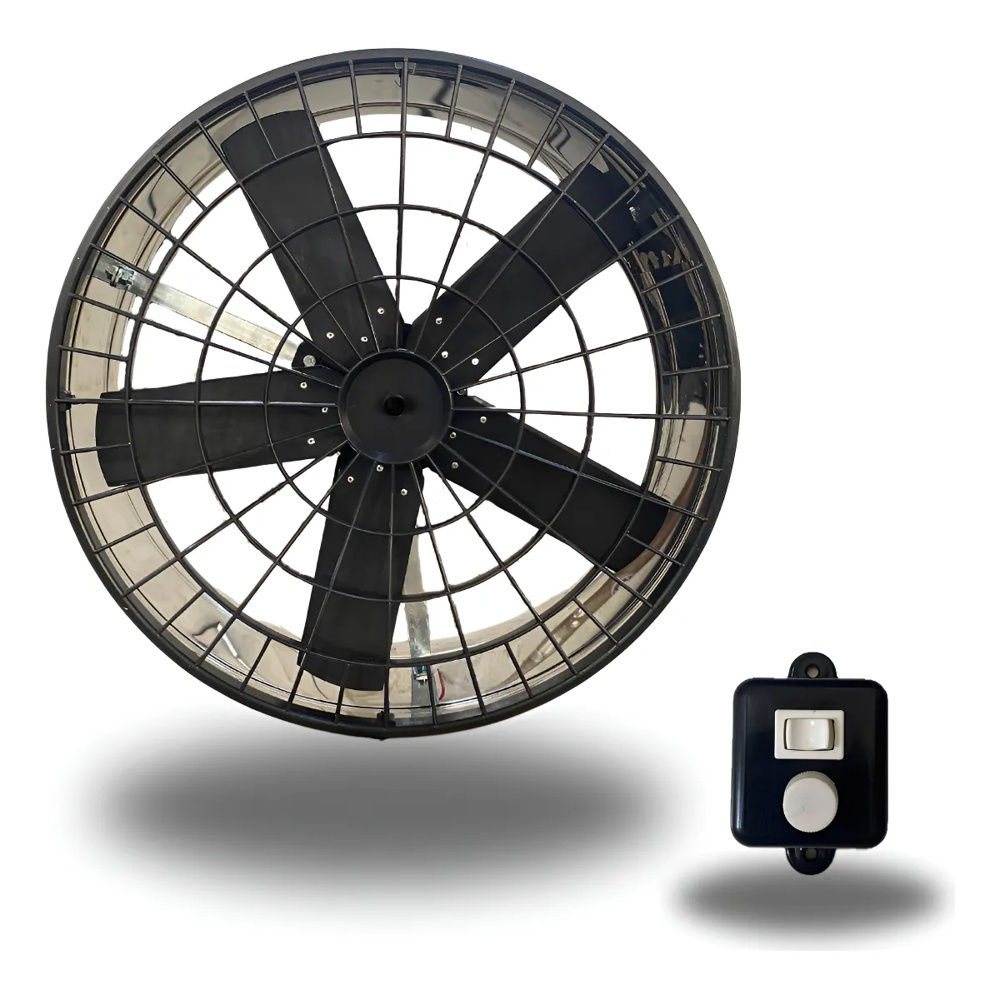 EXAUSTOR VENTILADOR DE 50CM INOX COM DIMMER ALTA VAZÃO BLIDADO,CHURRASQUERIAS,COZINHAS,COIFAS,RESTAURANTES ,PINTURAS