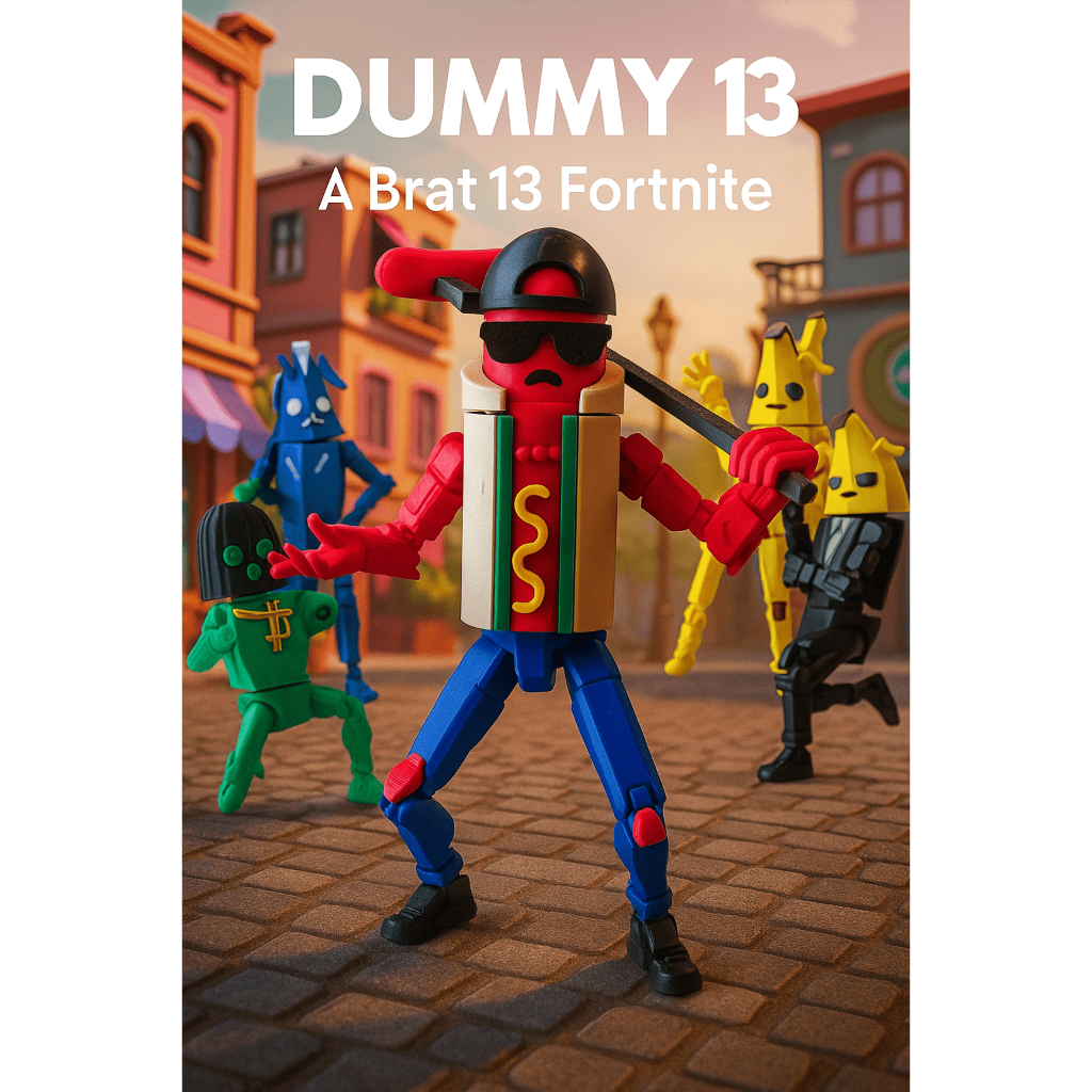 Boneco Dummy 13 A Brat 13 Articulado Fortnite Decoração - Impressão 3D