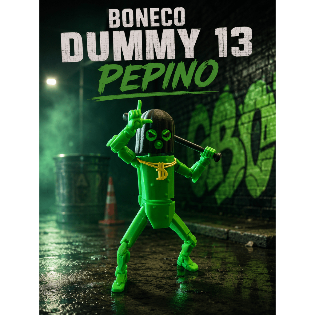 Boneco Dummy 13 Pepino 13 Brinquedo Articulado Fortnite - Entregue Montado