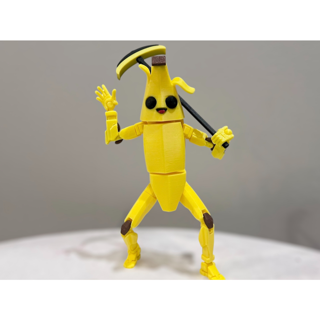 Boneco Dummy 13 Peely 13 Articulado - Figura Fortnite Decoração - Impressão 3D
