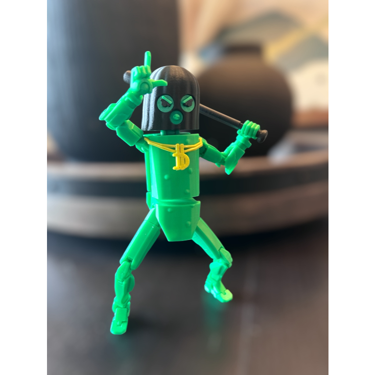 Muggora Boneco Dummy 13 Pepino 13 Articulado Fortnite Decoração