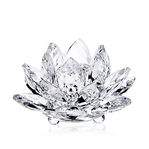 Flor De Lótus 13cm em Cristal Oferta!!