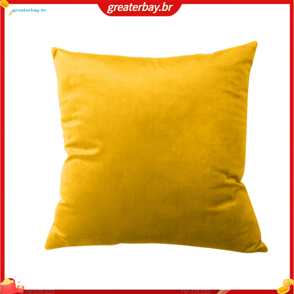 Soft Velvet Pillow Cover 45x45cm Plush Cushion Case for Sofa Bed Office – Cozy Solid Color Throw for Home Decor Comfor