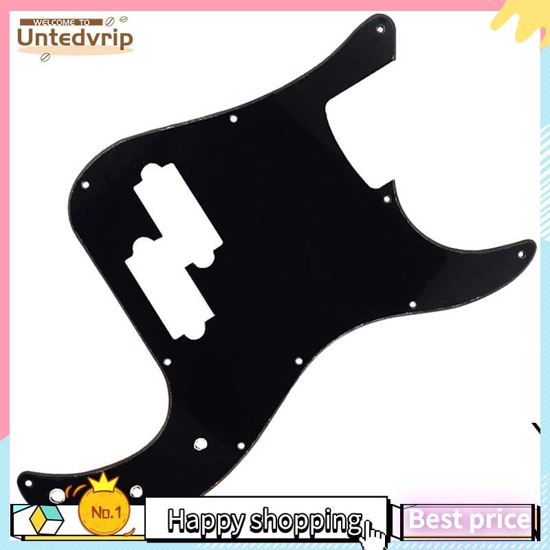 Única Camada Preta 11 Buracos Pickguard Placa De Risco Picareta Guarda Para 4 Cordas Acessórios Padrão Americano/Mexican