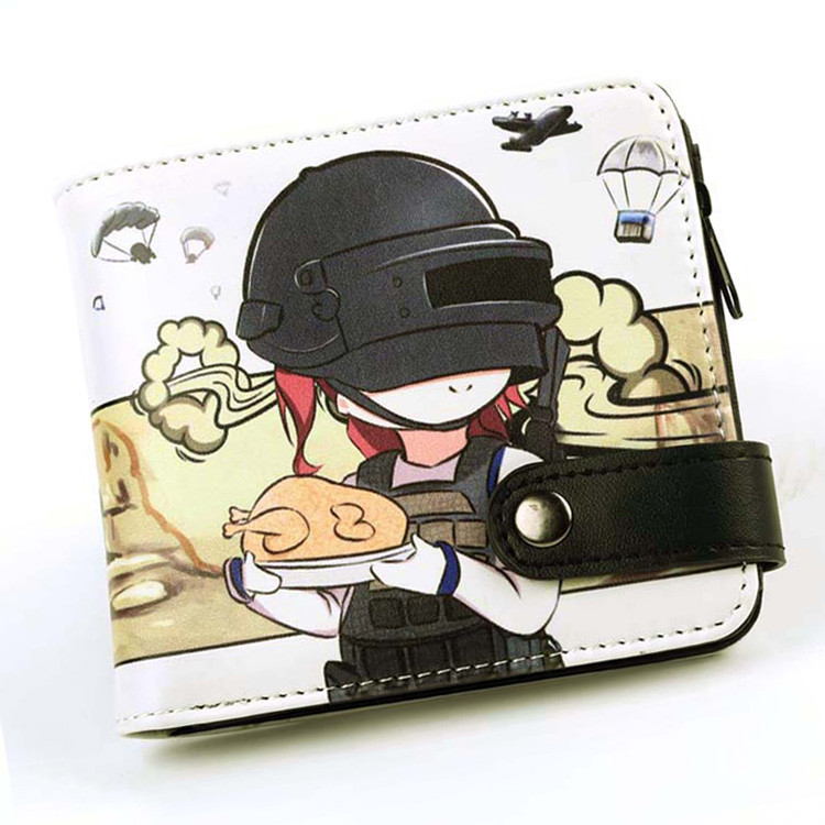 Jedi Survival Battle Royale Comer Frango Carteira Masculino Feminino Estudante Adolescente Crianças Bonito Único Jogo Cr