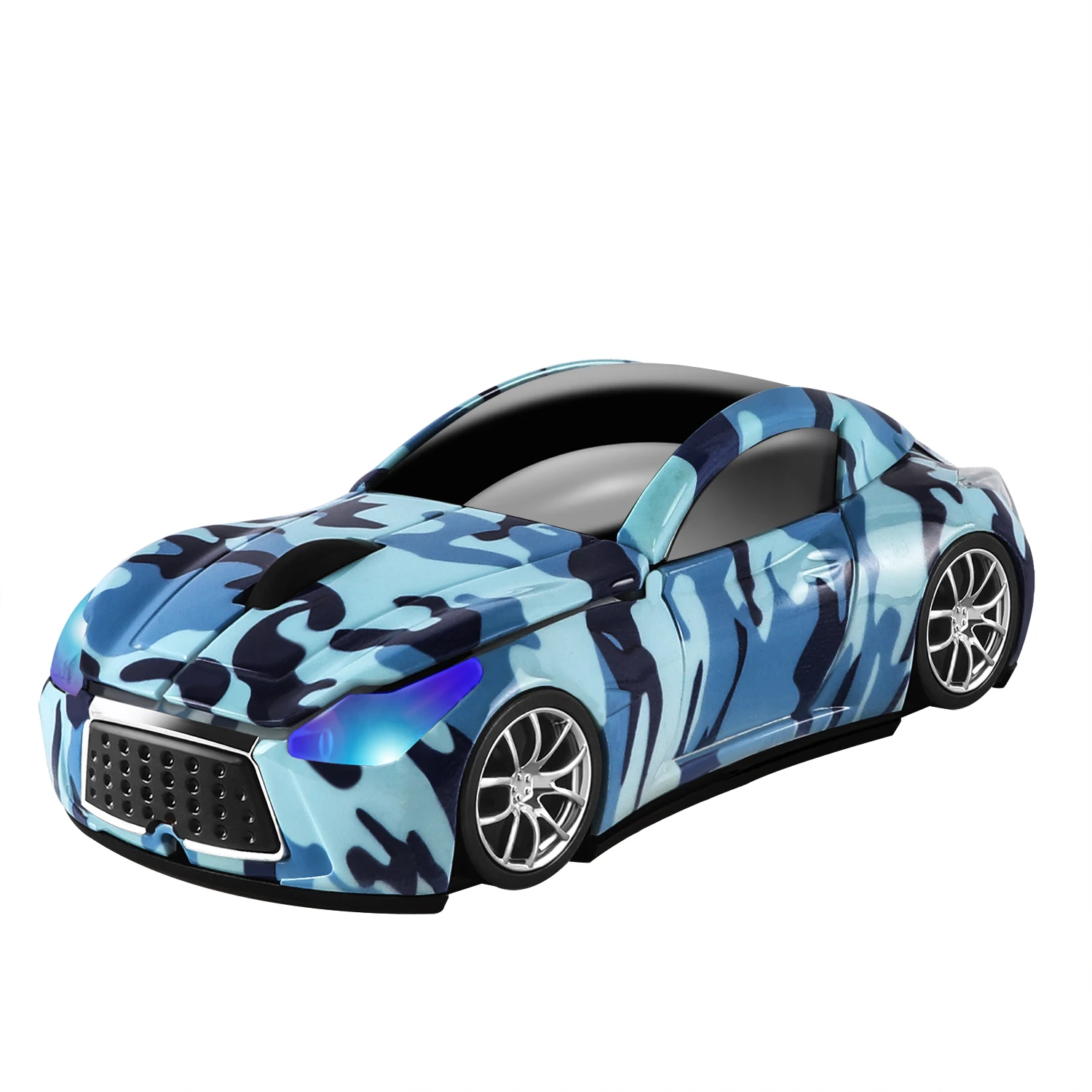 2.4Ghz Wireless Camouflage Car Mouse Sports Car Portable Mause 1600 DPI Optical Computer 3D Boy Gift Mice With LED Light For PC