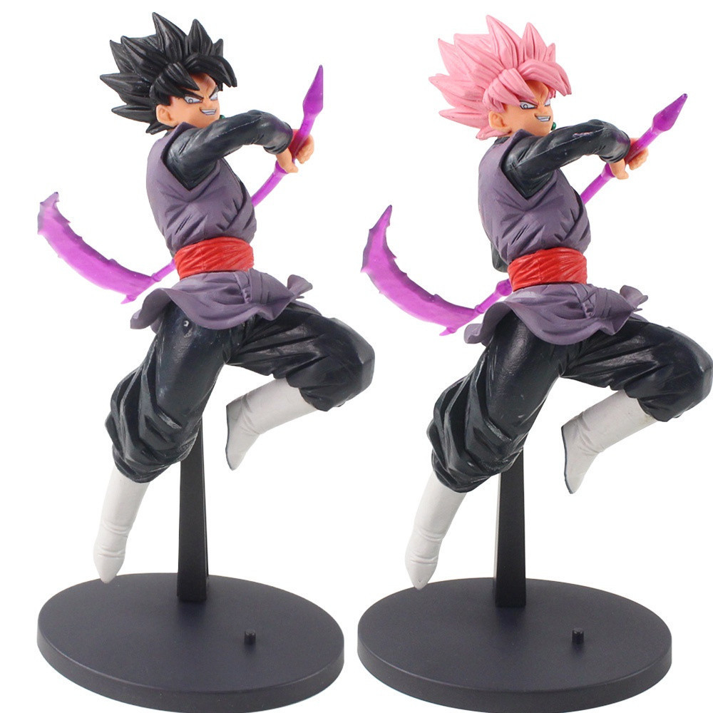 Figura de Ação Dragon Ball Z Son Goku Kakarot Zamasu Super Saiyan Red Peach Segurando uma Enxada, Modelo Brinq 2WN5