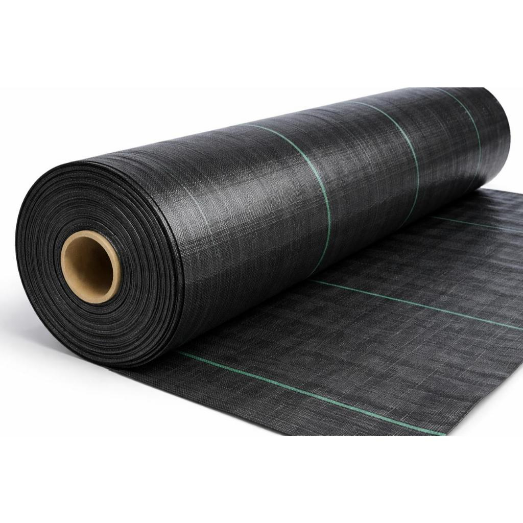 Ráfia De Solo 1,05x5 + 10 Grampos Metal Para Fixação Camping Horta Jardim