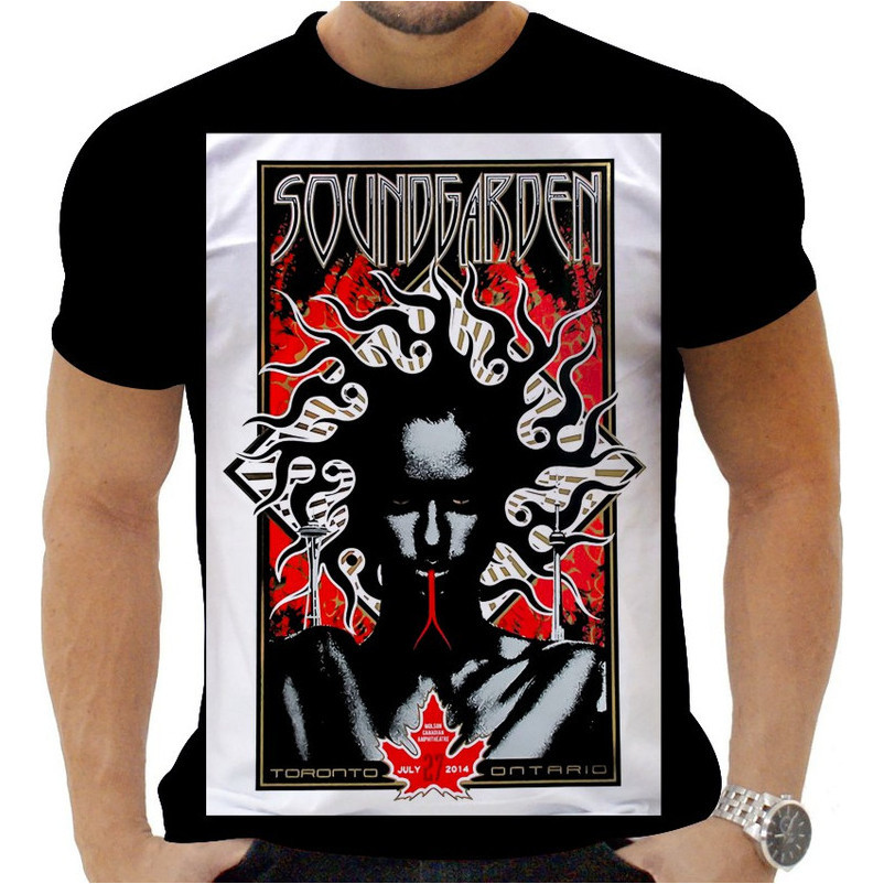 Camiseta Camisa Personalizada Rock Metal Sound Garden 13 HTPX