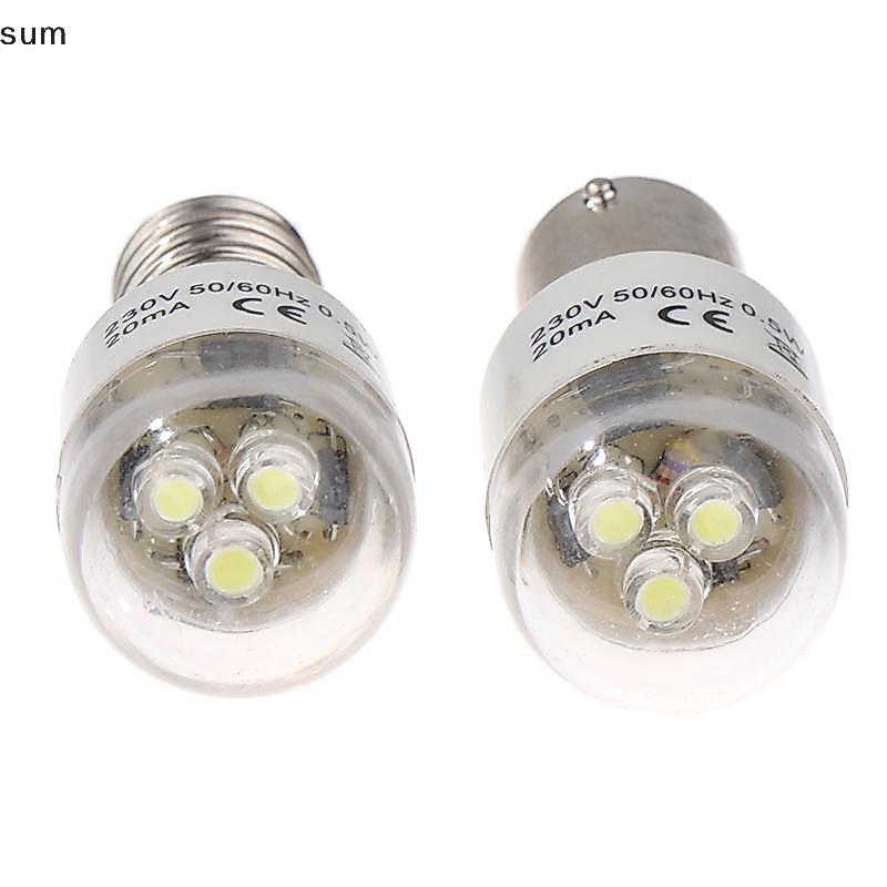 [sum] 1pce Lâmpada LED De Costura BA15D/E14 Luz Iluminada 0.5W AC 190-250W Máquina Doméstica BR