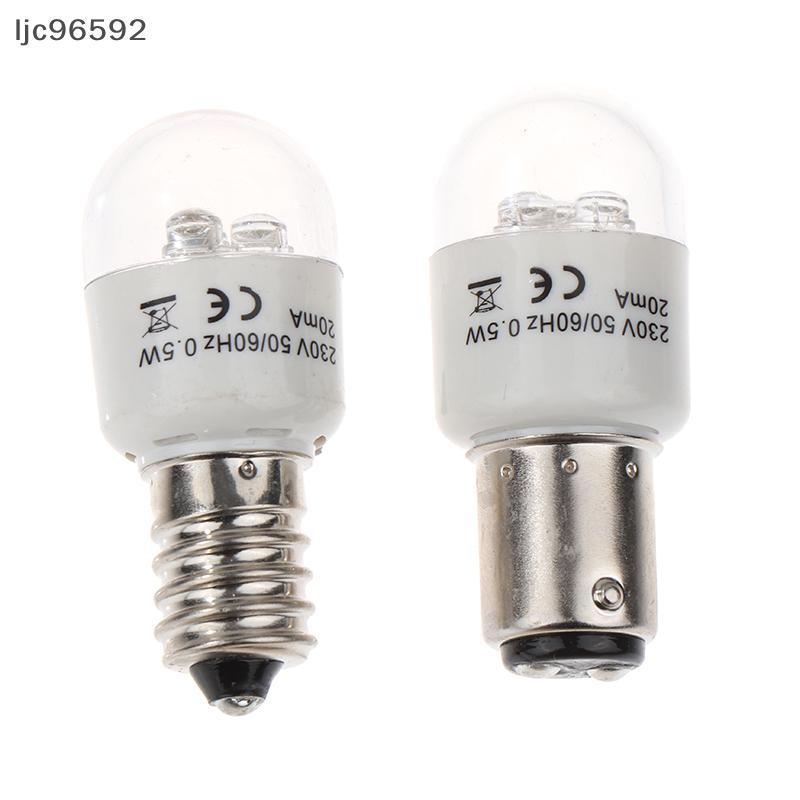 [ljc] 1pce Lâmpada LED De Costura BA15D/E14 Luz Iluminada 0.5W AC 190-250W Máquina Doméstica [BR]