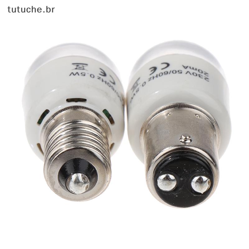 TU 1pce Costura Lâmpada LED BA15D/E14 Luz Iluminar 0.5W AC 190-250W Máquina De Doméstica BR