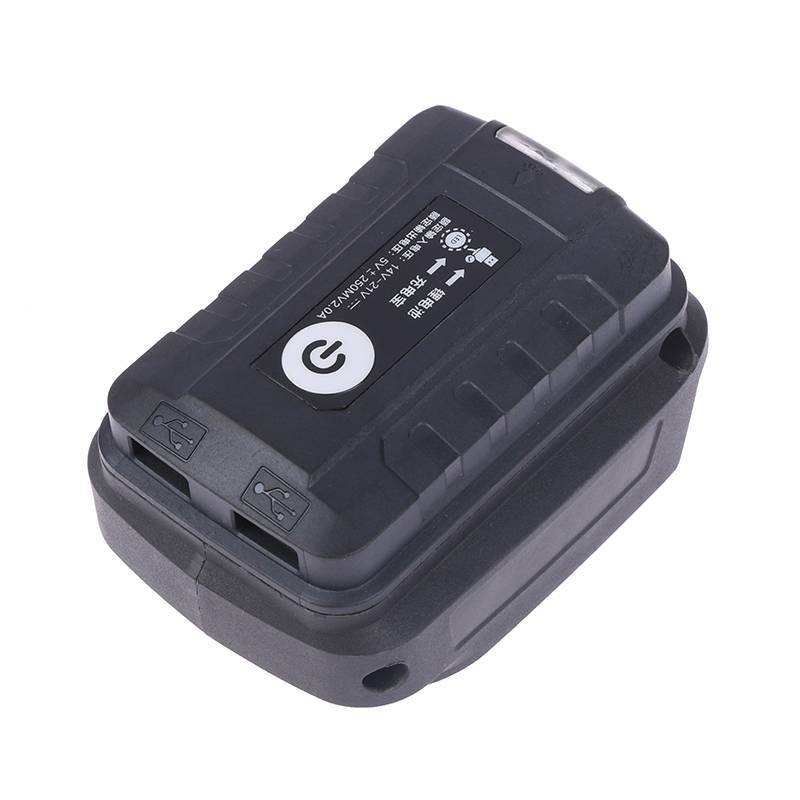 Adaptador ADS LED Lâmpada Lanterna USB Carregador De Celular Para Bateria De Íon-Lítio 18V BR