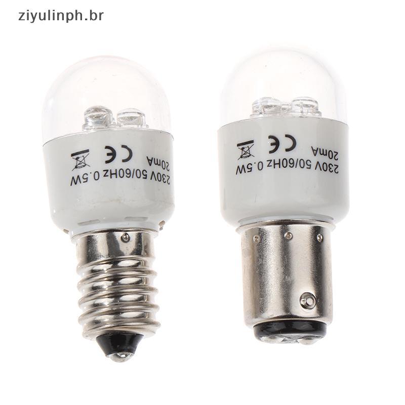 ziyulinph 1pce Lâmpada LED De Costura BA15D/E14 Luz Iluminada 0.5W AC 190-250W Máquina Doméstica BR