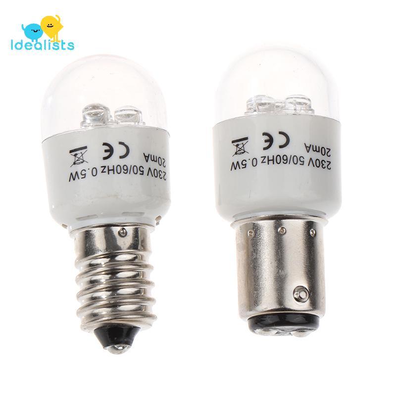 Idealistas 1pce Costura Lâmpada LED BA15D/E14 Luz Iluminar 0.5W AC 190-250W Máquina De Doméstica Agradável
