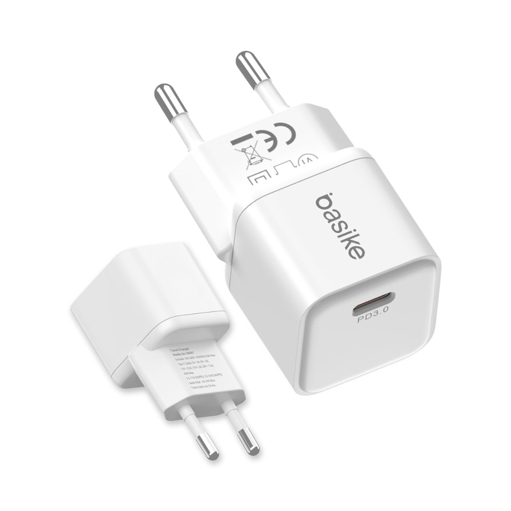 Fonte Carregador Rápido 30W com Porta TIPO-C BASIKE BA-CAR047
